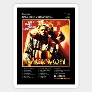 Raekwon - Only Built 4 Cuban Linx... Tracklist Album Magnet